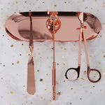 Load image into Gallery viewer, Rose Gold Candle Accessory Set - 4 in 1
